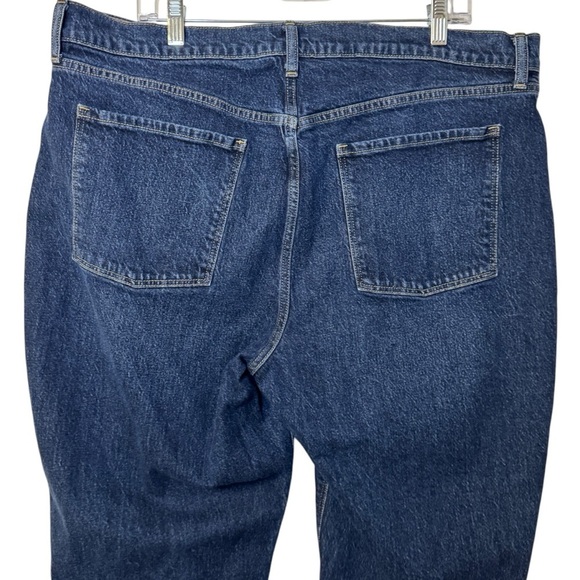 Old Navy Buttonfly High Rise Slouchy Straight leg denim jeans women’s 18 T - Picture 4 of 13